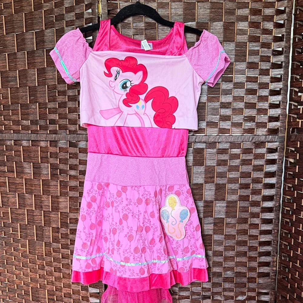 My Little Pony Pinkie Pie Costume - Pink and Red dress ears tights new
